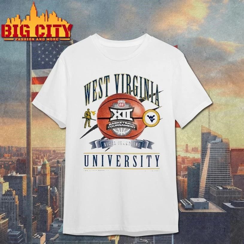 Wvu Womens Basketball New Era 2026 Big 12 Tournament - Adult & Kids T-Shirts, Sweatshirts & Hoodies apparel design preview 1