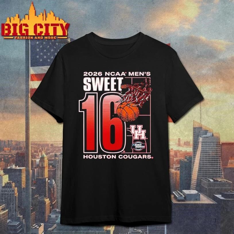 Houston Cougars 2026 Ncaa Men's Basketball March - Adult & Kids T-Shirts, Sweatshirts & Hoodies apparel design preview 1