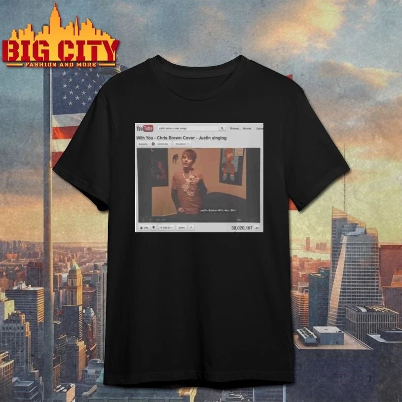 Justin Bieber With You Iconic Pop Style - Adult & Kids T-Shirts, Sweatshirts & Hoodies apparel design preview 1