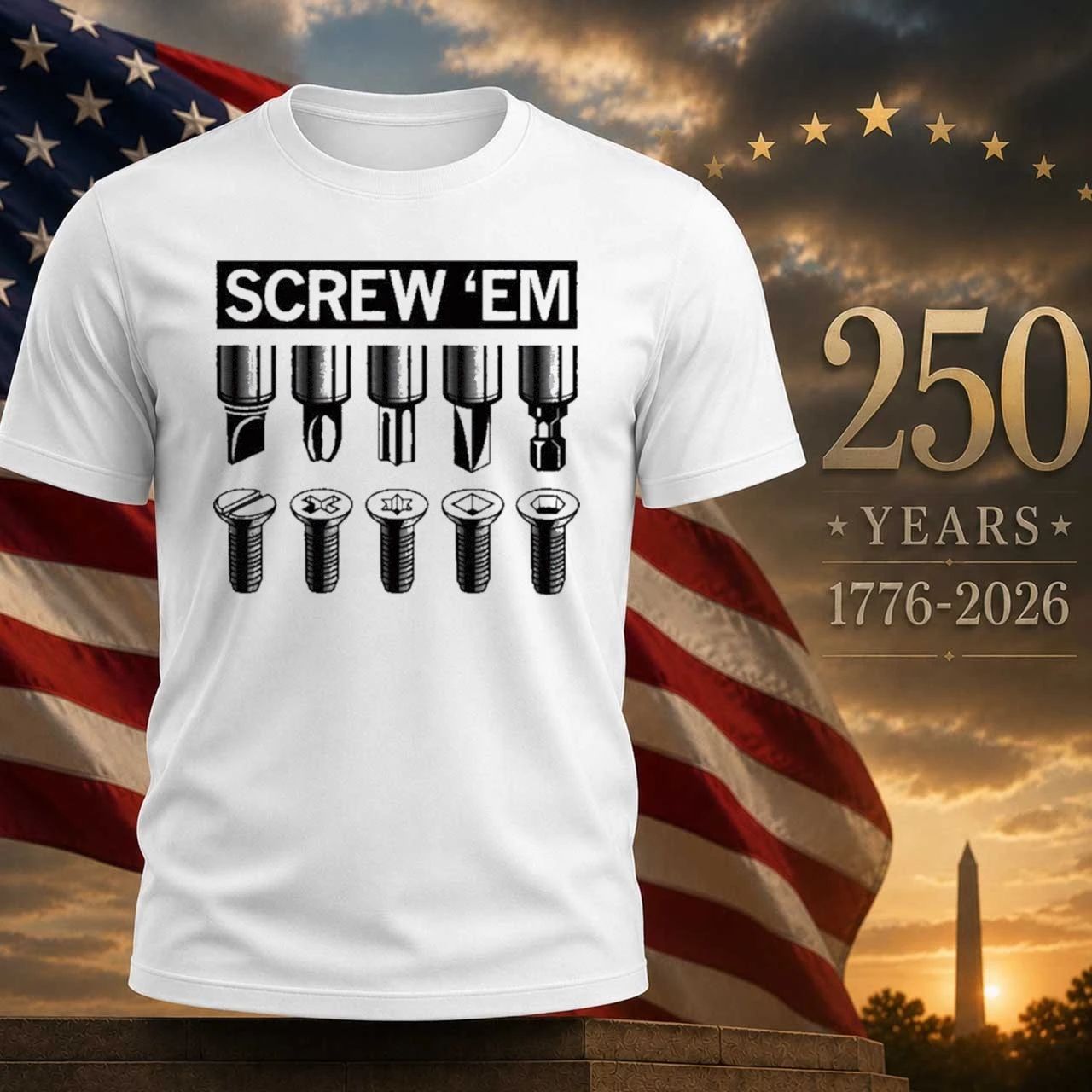 Screw 'Em - Adult & Kids T-Shirts, Sweatshirts & Hoodies apparel design preview 1