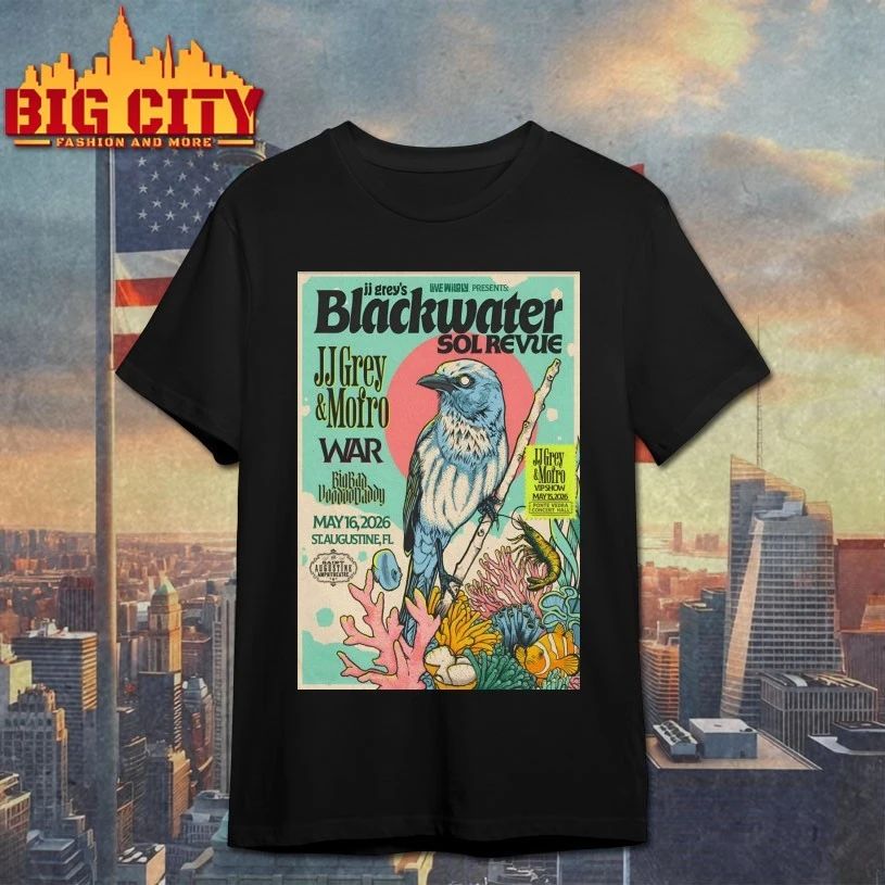 JJ Grey Mofro May 16 2026 St. Augustine Amphitheatre - Adult & Kids T-Shirts, Sweatshirts & Hoodies apparel design preview 1