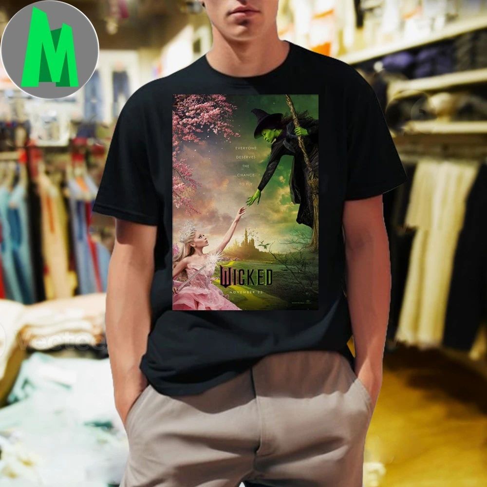 Wicked For Good November 22 2025 Poster - Adult & Kids T-Shirts, Sweatshirts & Hoodies apparel design preview 1