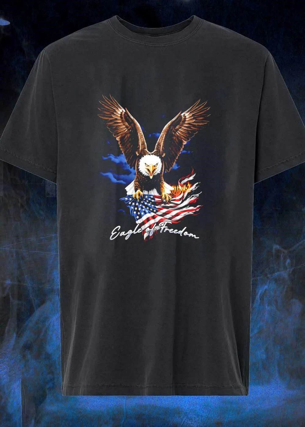 Eagle of Freedom American flag - Adult & Kids T-Shirts, Sweatshirts & Hoodies apparel design preview 1