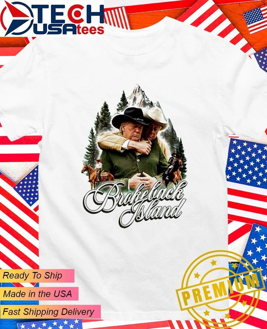 Bill Clinton and Donald Trump Brokeback Island - Adult & Kids T-Shirts, Sweatshirts & Hoodies apparel design preview 1