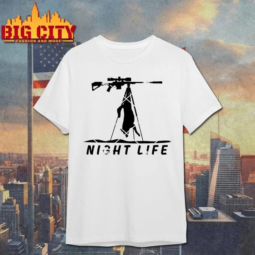 Night Life Hunting Dog With Sniper - Adult & Kids T-Shirts, Sweatshirts & Hoodies apparel design preview 1