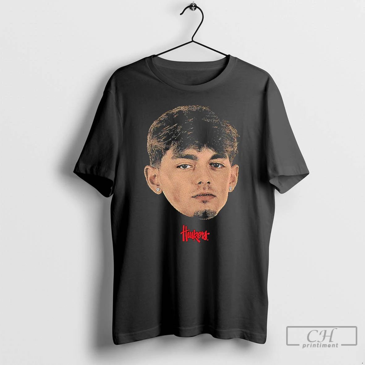 Classic Connor Essegian Nebraska Cornhuskers Big Head - Adult & Kids T-Shirts, Sweatshirts & Hoodies apparel design preview 1