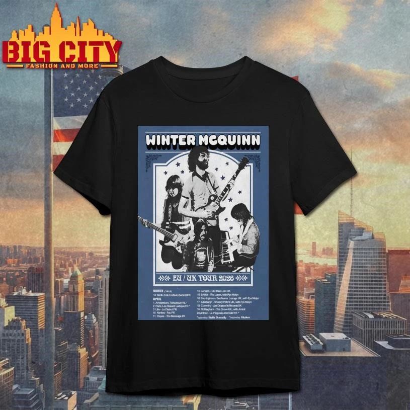 Winter McQuinn 2026 Tour EU-UK Poster - Adult & Kids T-Shirts, Sweatshirts & Hoodies apparel design preview 1
