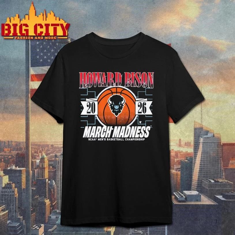 Howard Bison MBB 2026 March Madness Championship - Adult & Kids T-Shirts, Sweatshirts & Hoodies apparel design preview 1