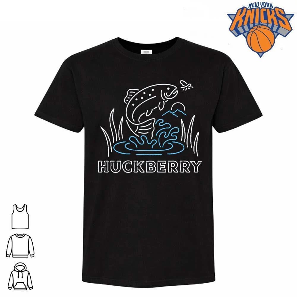 Huckberry Fly Fishing Rainbow Trout Jumping Out Of - Adult & Kids T-Shirts, Sweatshirts & Hoodies apparel design preview 1
