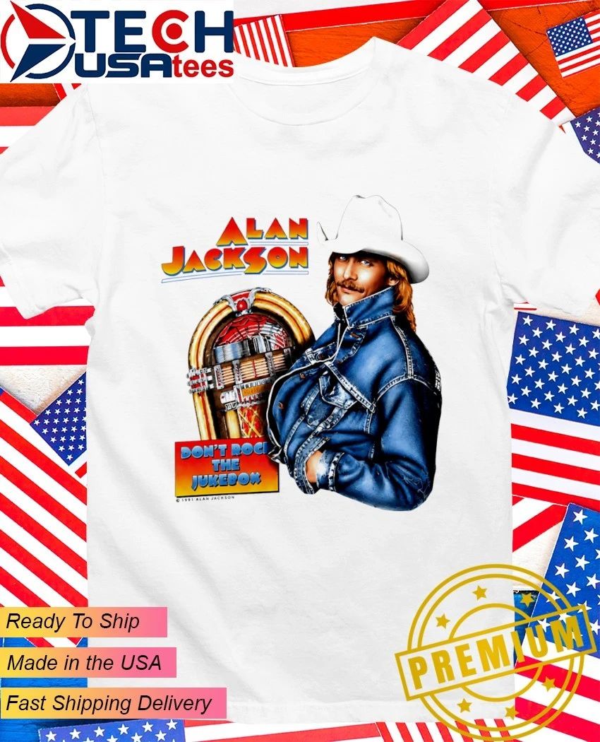 Post Malone Alan Jackson don't rock The Jukebox - Adult & Kids T-Shirts, Sweatshirts & Hoodies apparel design preview 1