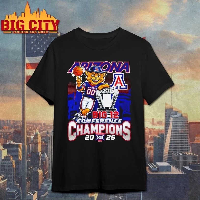 Arizona Wildcats Macos big 12 conference champions - Adult & Kids T-Shirts, Sweatshirts & Hoodies apparel design preview 1