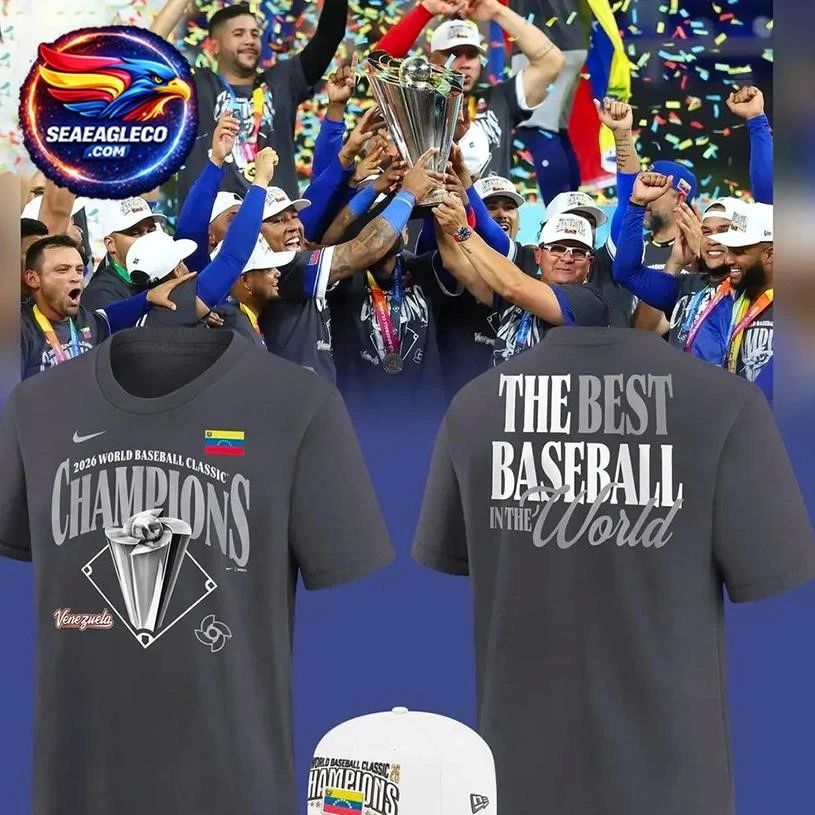 Venezuela Baseball Anthracite 2026 World Classic - Adult & Kids T-Shirts, Sweatshirts & Hoodies apparel design preview 1