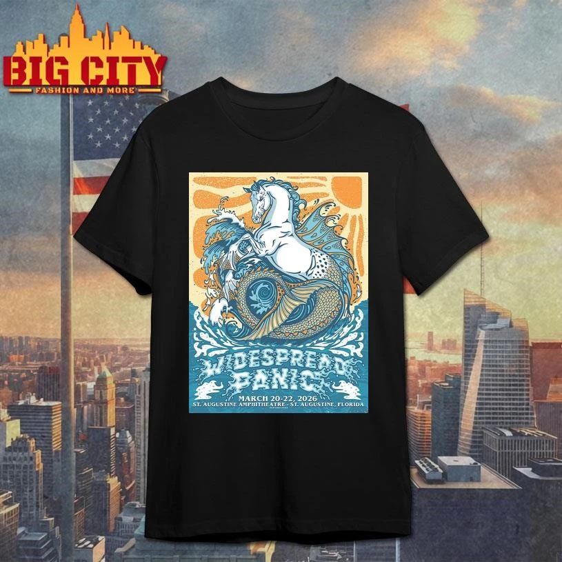 Widespread Panic St Augustine Florida 2026 Event - Adult & Kids T-Shirts, Sweatshirts & Hoodies apparel design preview 1