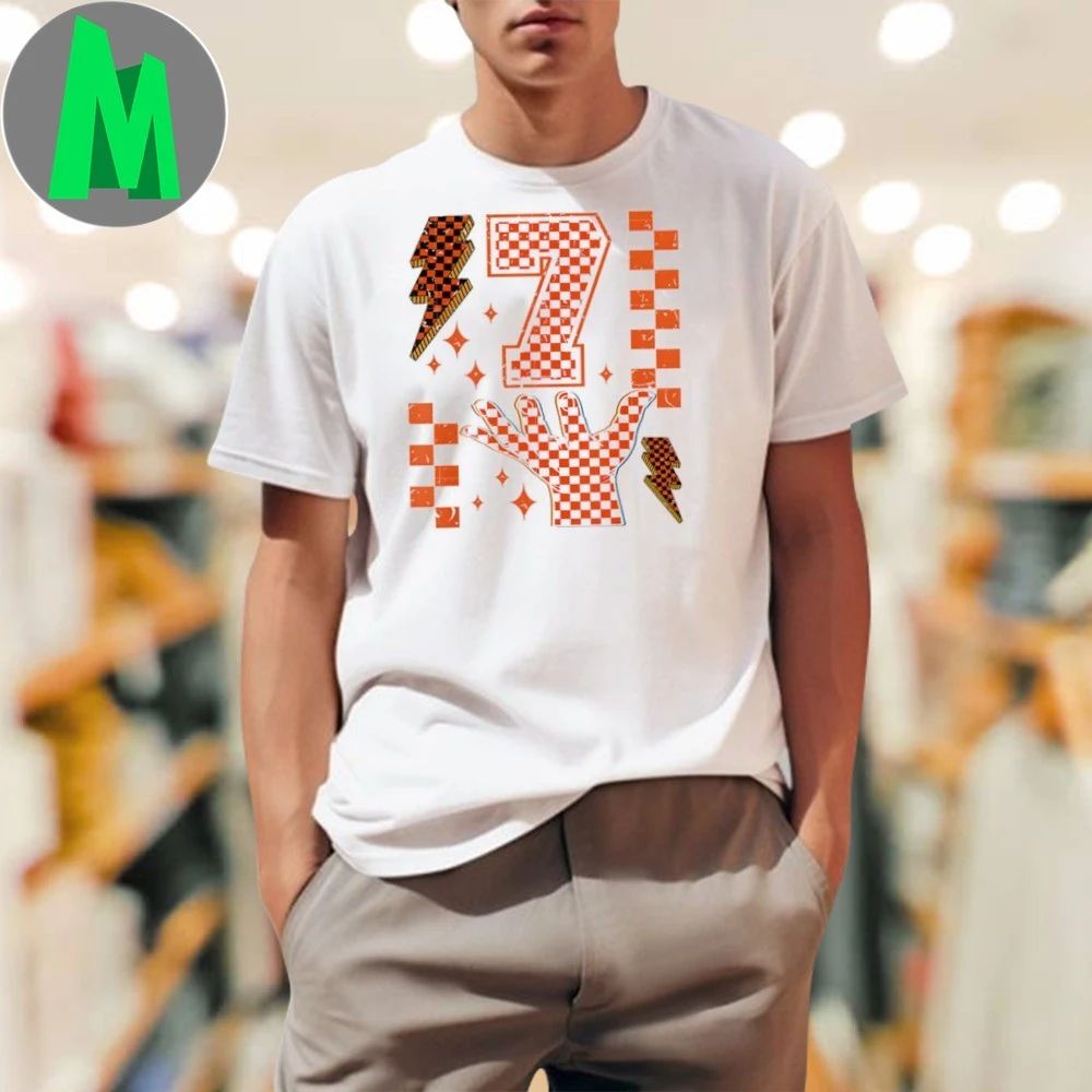 Number 7 Matching 67 Meme Checkered Halloween - Adult & Kids T-Shirts, Sweatshirts & Hoodies apparel design preview 1