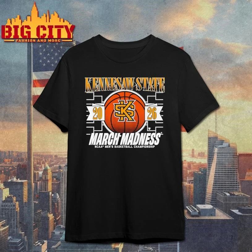 Kennesaw State Owls MBB 2026 March Madness - Adult & Kids T-Shirts, Sweatshirts & Hoodies apparel design preview 1
