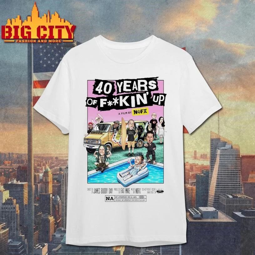 NOFX 40 Years Of Fucking Up A Film By - Adult & Kids T-Shirts, Sweatshirts & Hoodies apparel design preview 1