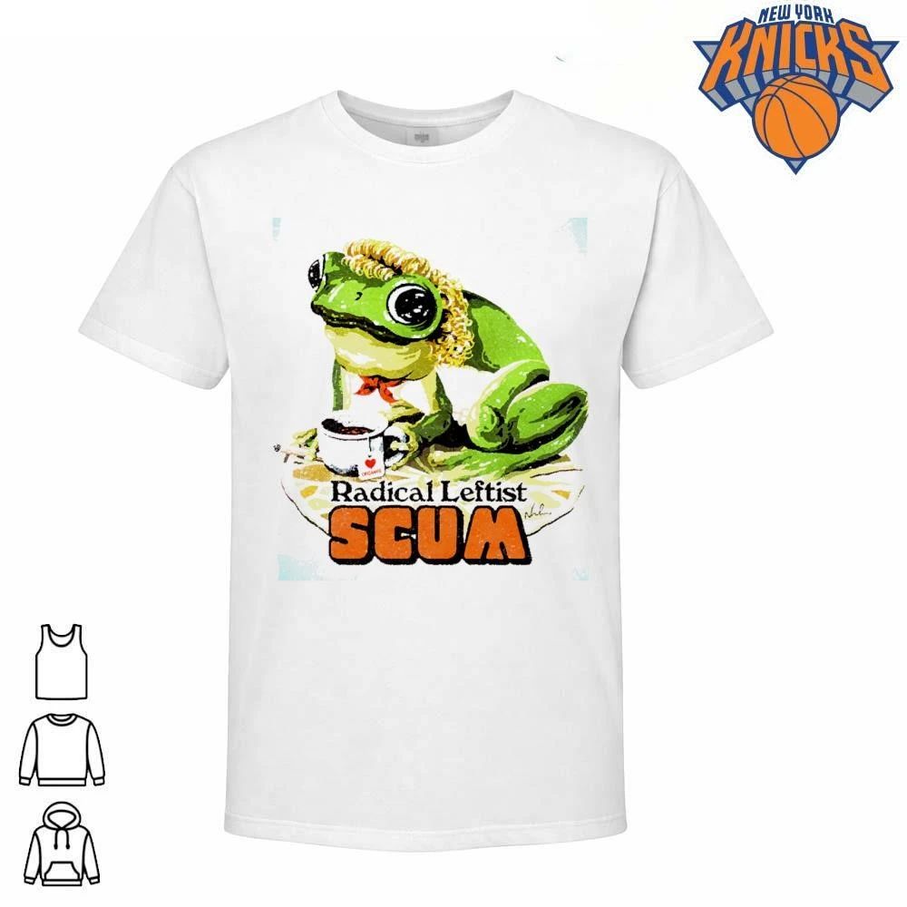 Radical Leftist Scum Cute Frog Smoking Drinking - Adult & Kids T-Shirts, Sweatshirts & Hoodies apparel design preview 1