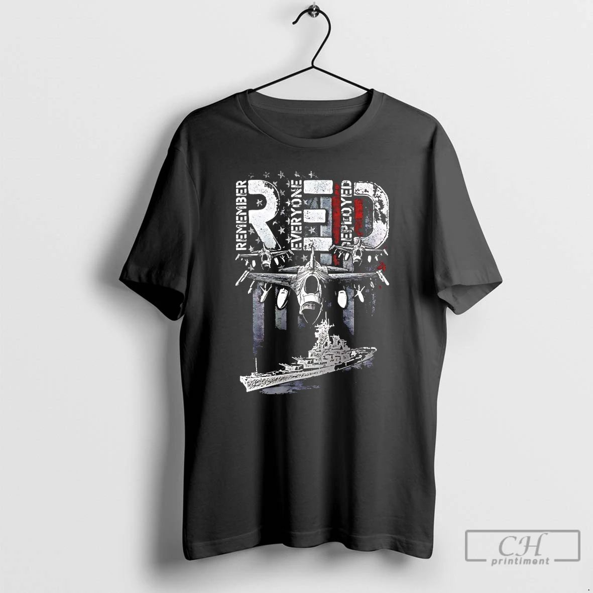 Classic Remember Everyone Deployed Red Fury - Adult & Kids T-Shirts, Sweatshirts & Hoodies apparel design preview 1