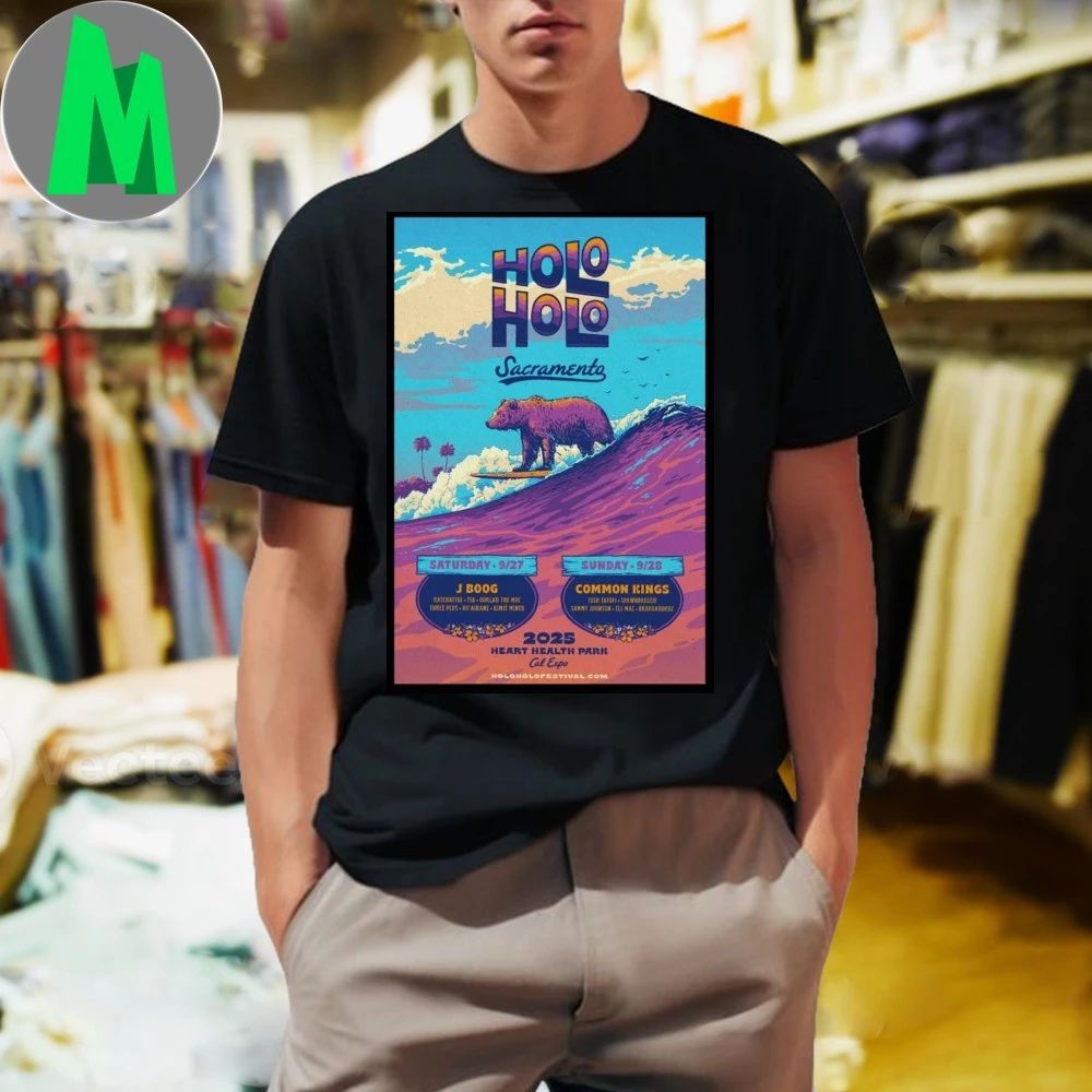 Holo Sacramento CA September 27-28 2025 Poster - Adult & Kids T-Shirts, Sweatshirts & Hoodies apparel design preview 1