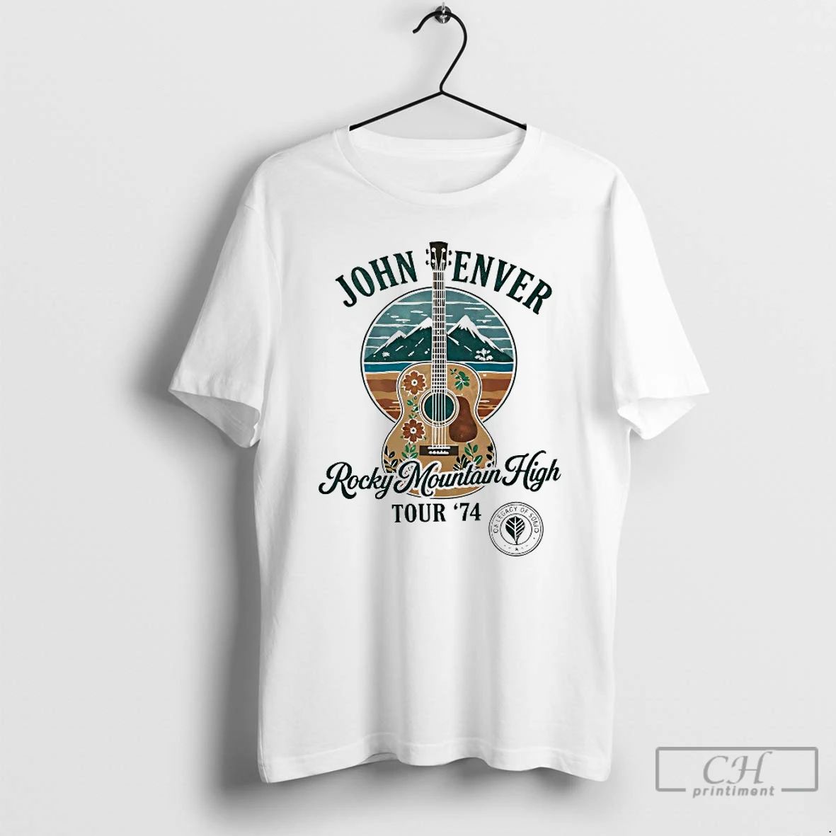 Classic John Denver Rocky Mountain High Tour 74 - Adult & Kids T-Shirts, Sweatshirts & Hoodies apparel design preview 1
