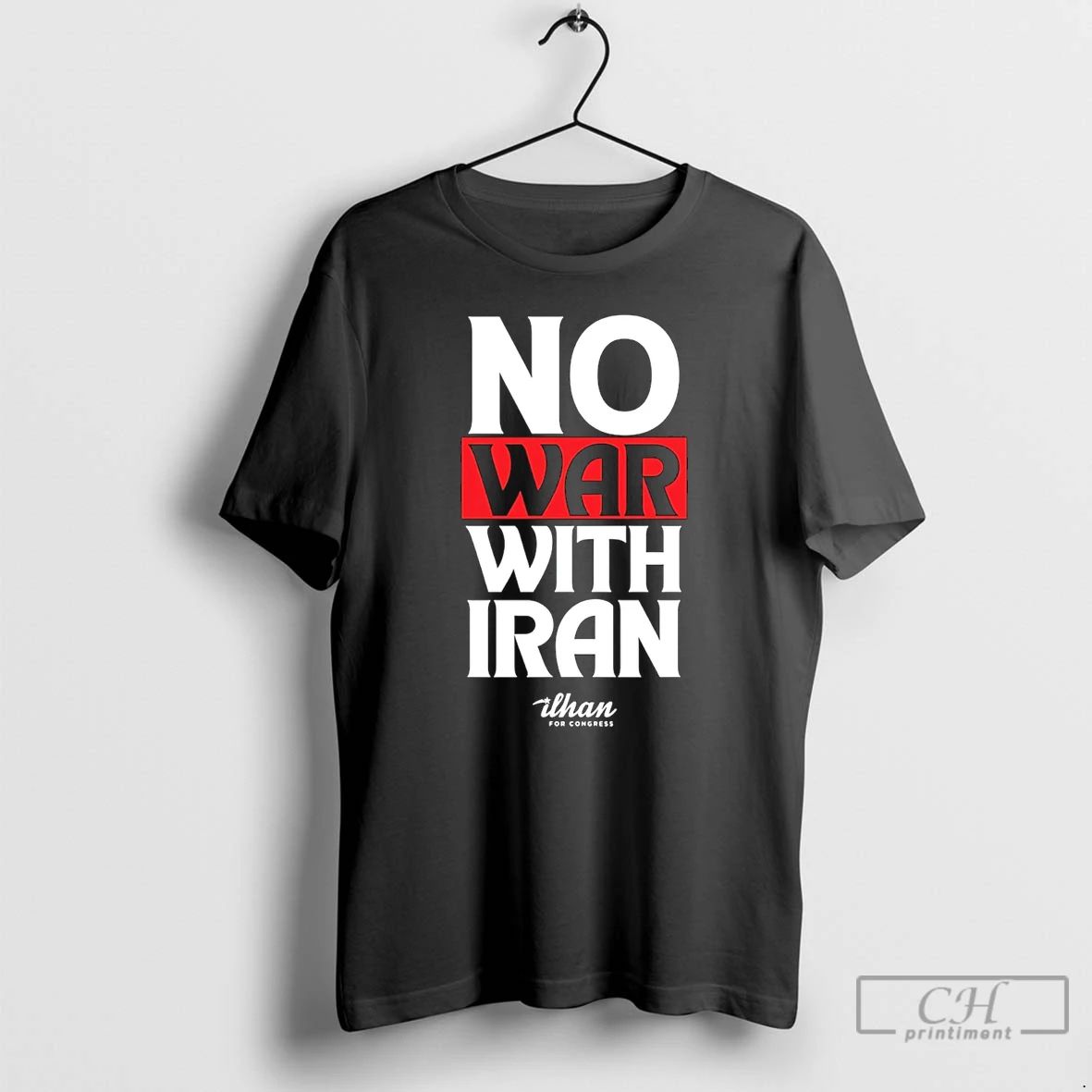 Classic No War With Iran - Adult & Kids T-Shirts, Sweatshirts & Hoodies apparel design preview 1