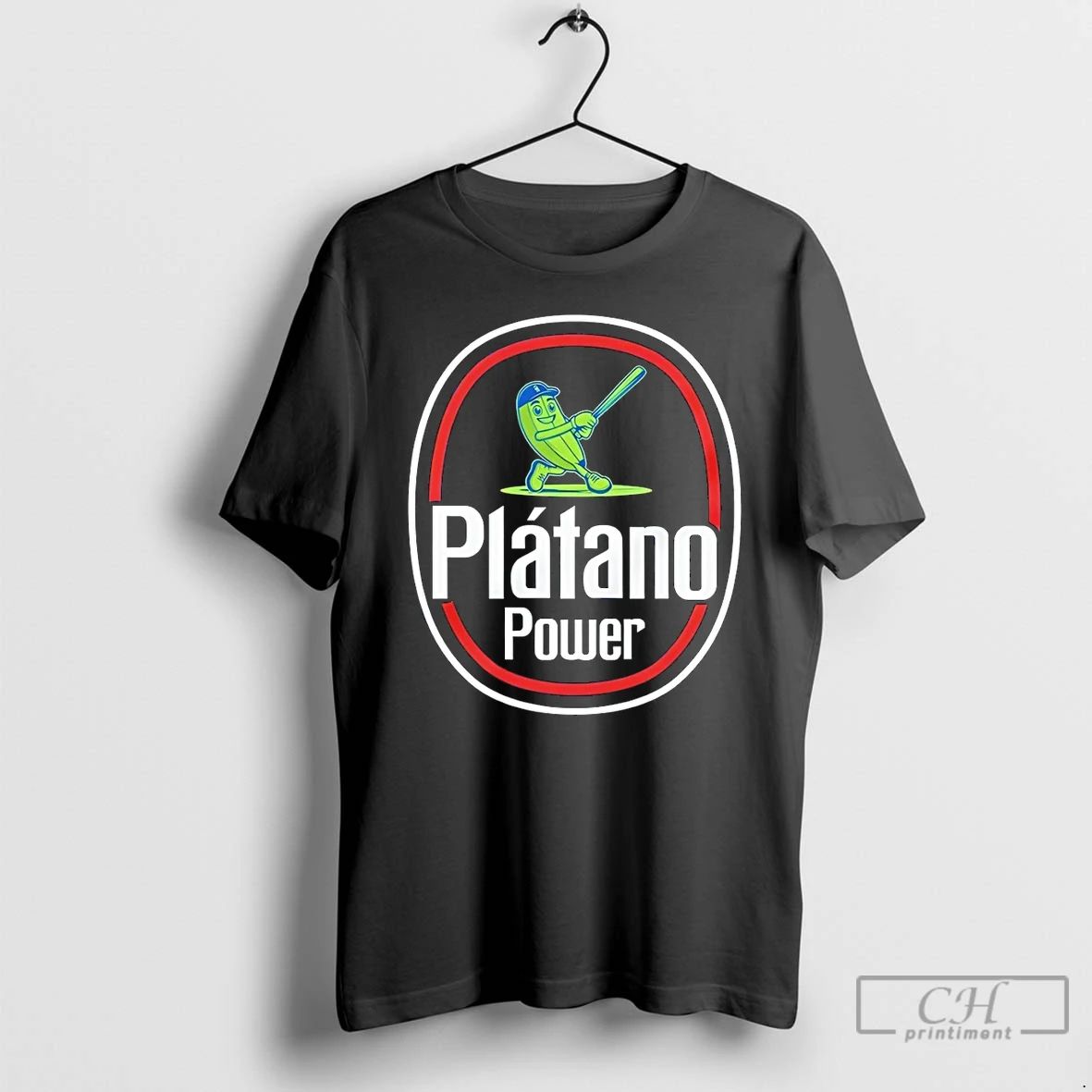 Classic Pickle Baseball Platano Power Logo - Adult & Kids T-Shirts, Sweatshirts & Hoodies apparel design preview 1