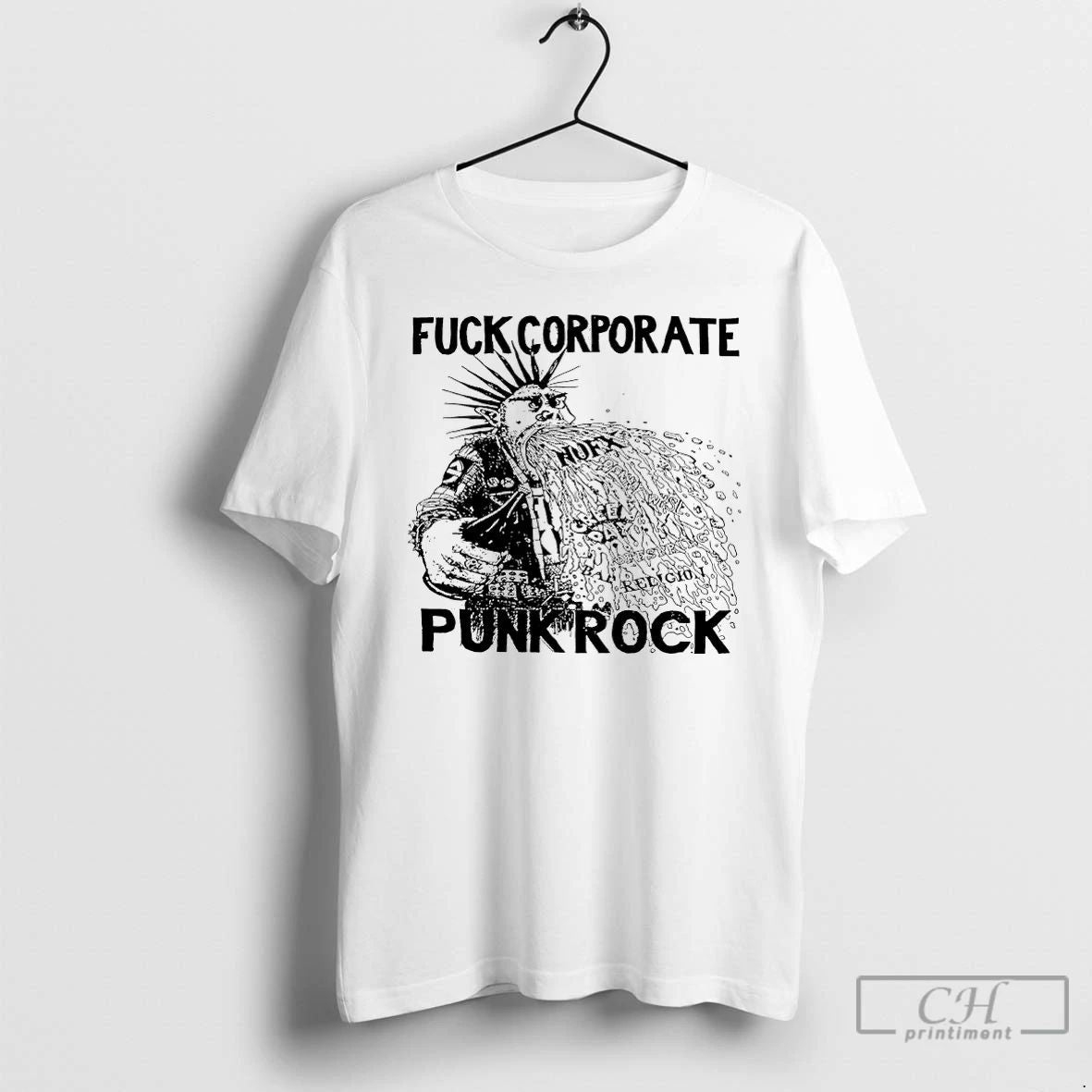 Classic Fuck Corporate Punk Rock - Adult & Kids T-Shirts, Sweatshirts & Hoodies apparel design preview 1