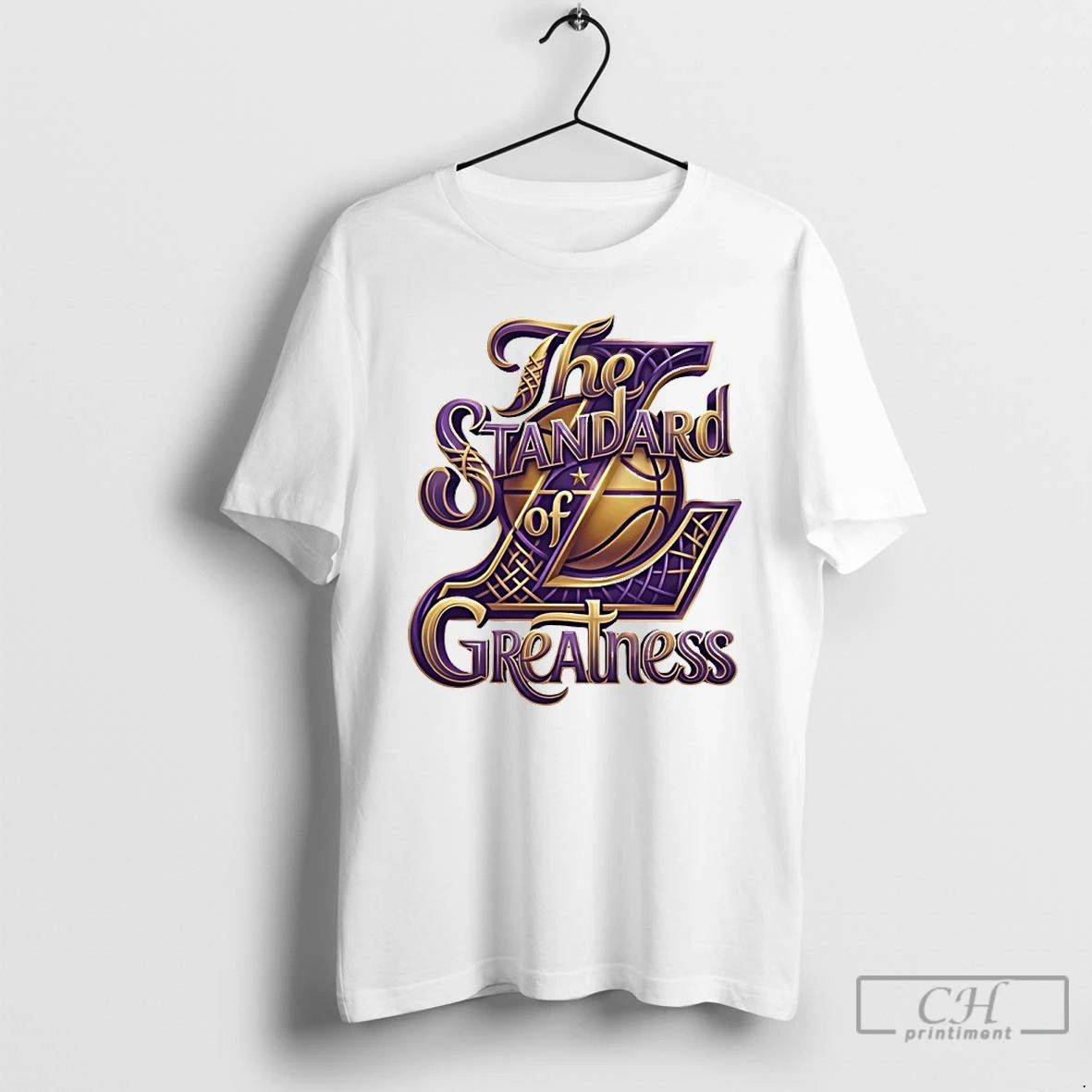 Classic The Standard Of Greatness Los Angeles Lakers - Adult & Kids T-Shirts, Sweatshirts & Hoodies apparel design preview 1