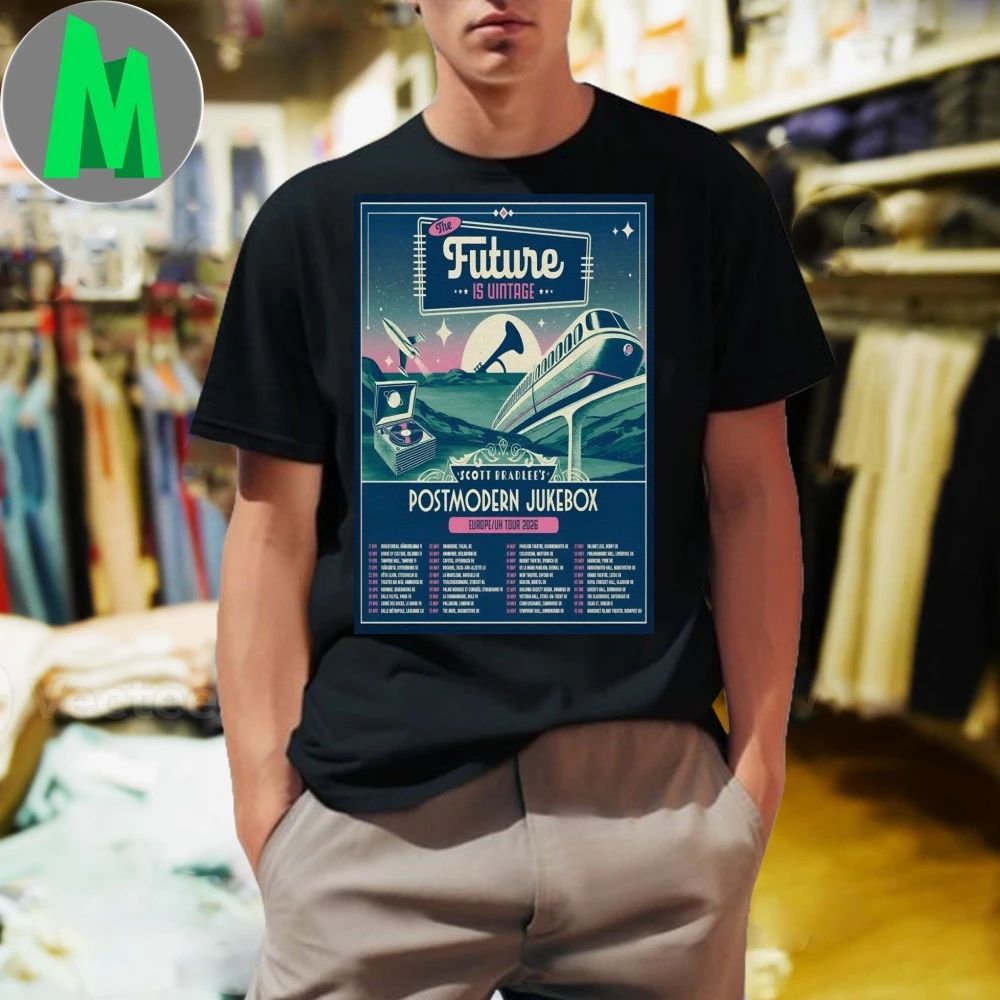 Postmodern Jukebox Europe-UK Tour 26 Poster - Adult & Kids T-Shirts, Sweatshirts & Hoodies apparel design preview 1