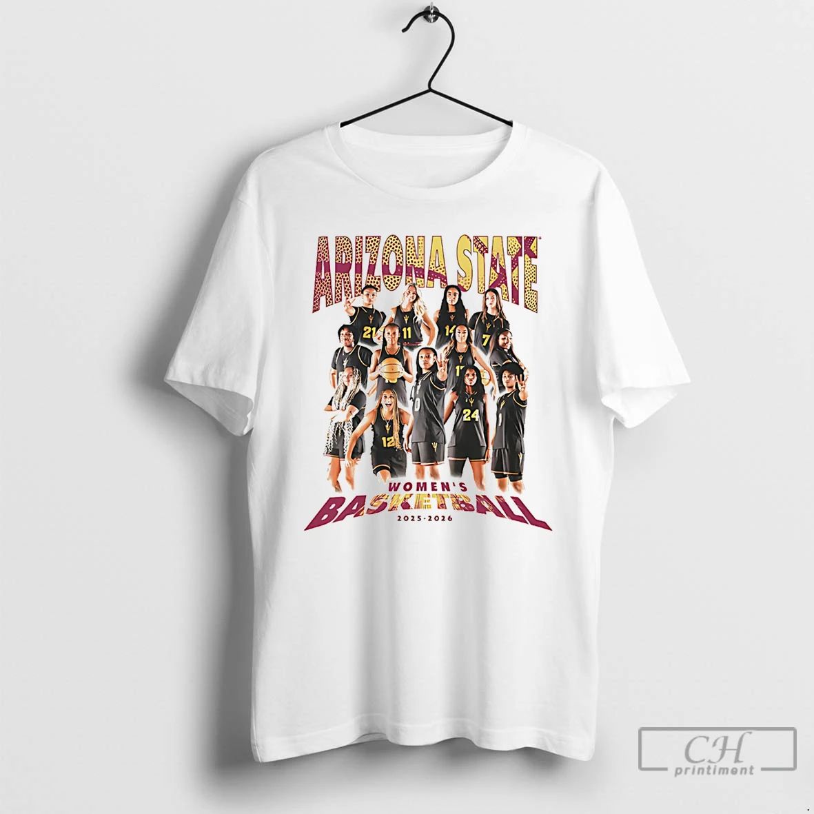 Classic Arizona State Womens Basketball 2025 2026 - Adult & Kids T-Shirts, Sweatshirts & Hoodies apparel design preview 1