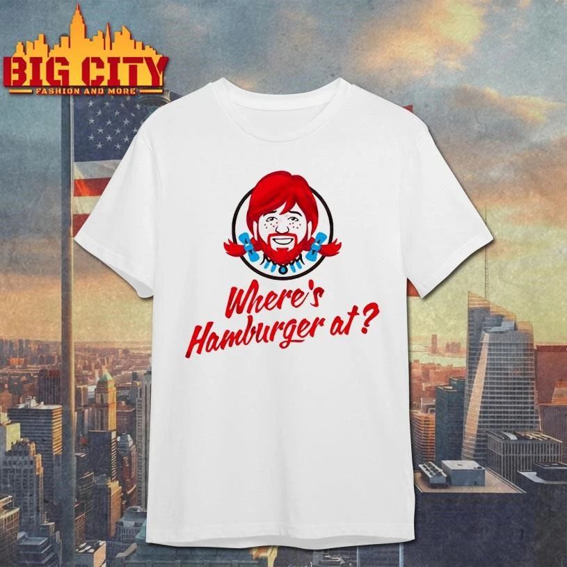 WHERE'S HAMBURGER AT - Adult & Kids T-Shirts, Sweatshirts & Hoodies apparel design preview 1