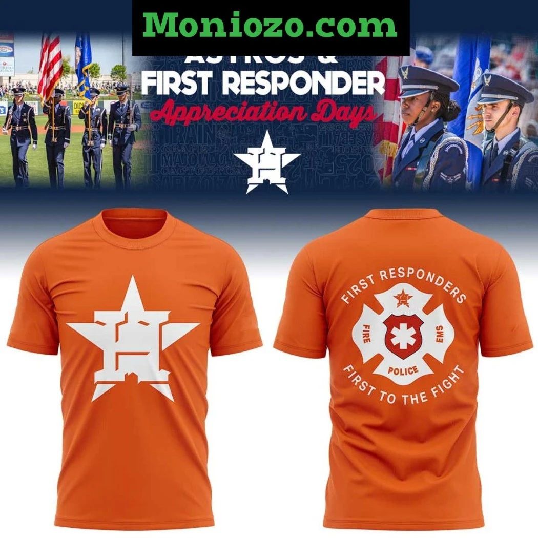 Houston Astros First Responders Day - Adult & Kids T-Shirts, Sweatshirts & Hoodies apparel design preview 1