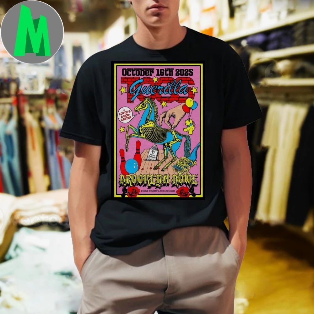 Guerilla Toss Brooklyn Bowl New York October 16 2025 - Adult & Kids T-Shirts, Sweatshirts & Hoodies apparel design preview 1