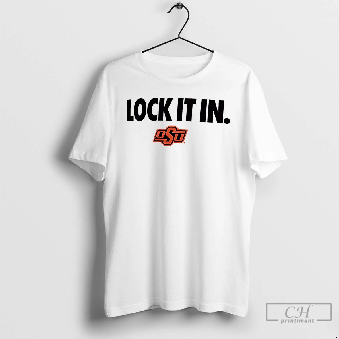 Classic Oklahoma State Cowboys Lock It In Logo - Adult & Kids T-Shirts, Sweatshirts & Hoodies apparel design preview 1