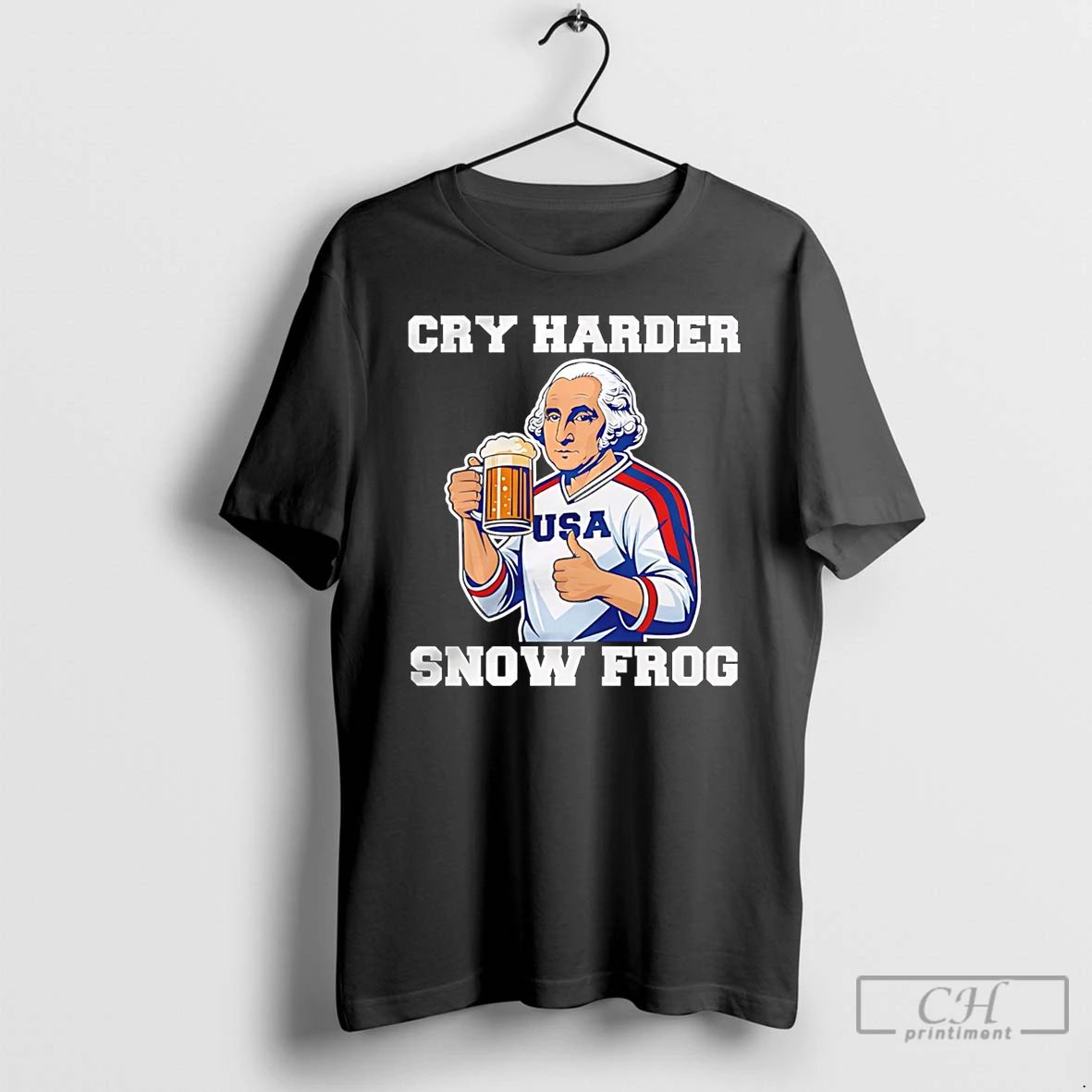 Classic Georgia Washington Usa Player Cry Harder Snow - Adult & Kids T-Shirts, Sweatshirts & Hoodies apparel design preview 1