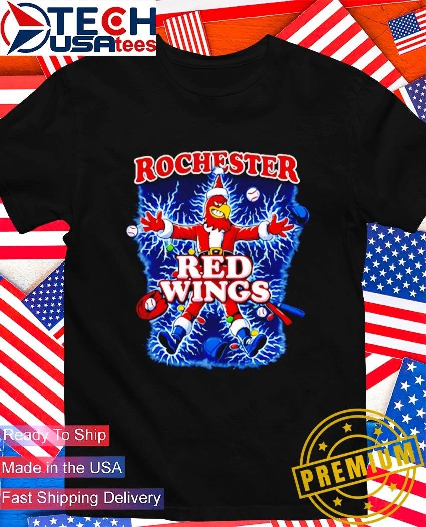 Rochester Red Wings The Holiday Meltdown Christmas - Adult & Kids T-Shirts, Sweatshirts & Hoodies apparel design preview 1