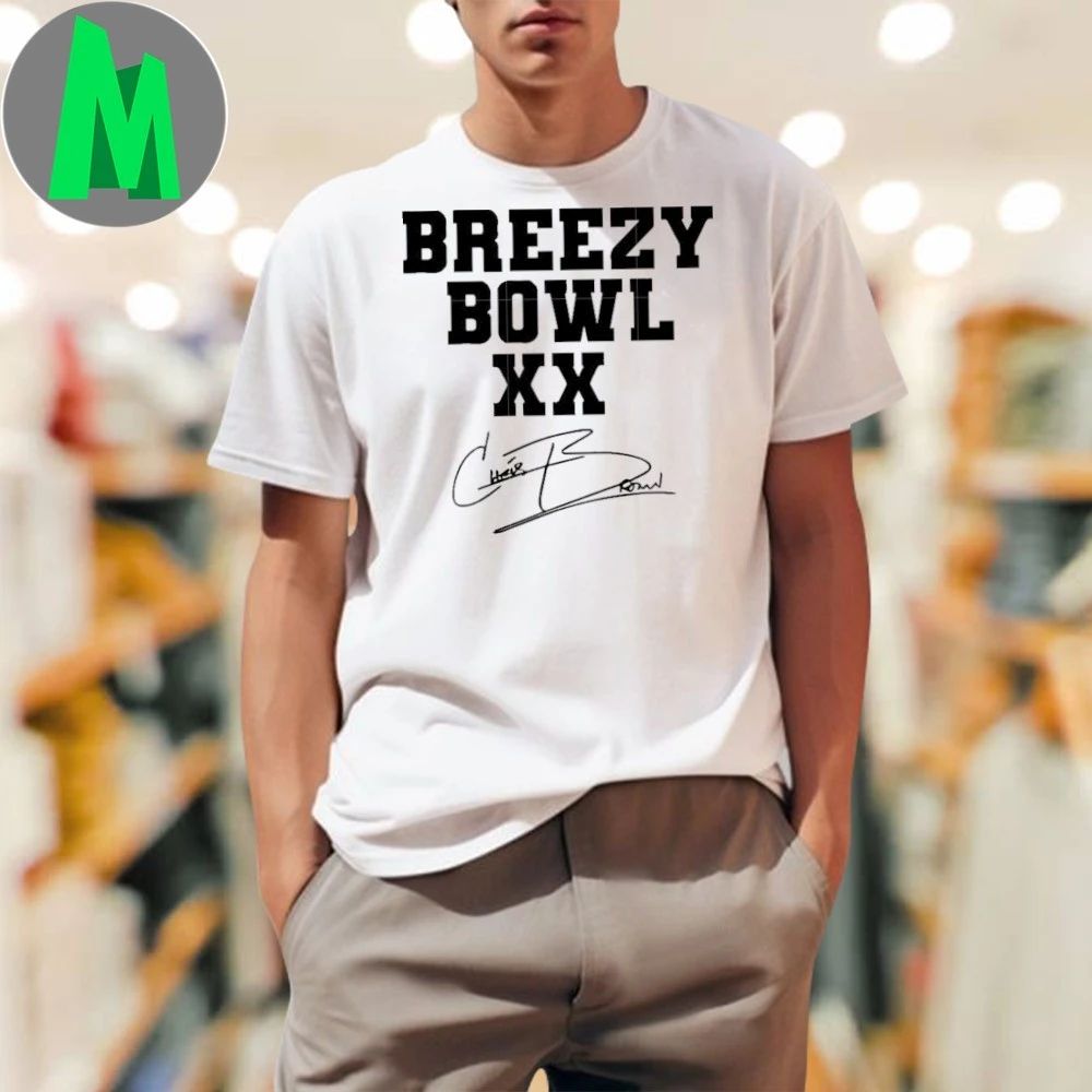 Breezy bowl xx chris brown logo signature - Adult & Kids T-Shirts, Sweatshirts & Hoodies apparel design preview 1