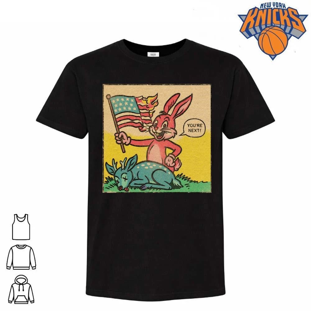 Happy 4th of July 250 Years Pink Bunny Burning - Adult & Kids T-Shirts, Sweatshirts & Hoodies apparel design preview 1
