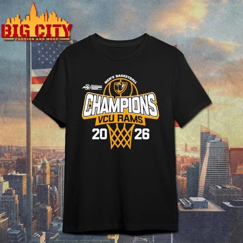 VCU Rams Men's Basketball 2026 Atlantic 10 Tournament - Adult & Kids T-Shirts, Sweatshirts & Hoodies apparel design preview 1