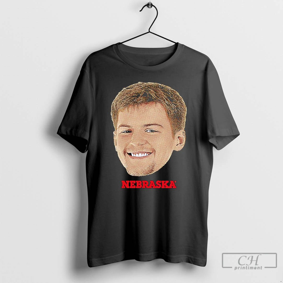Classic Will Cooper Nebraska Cornhuskers Big Head - Adult & Kids T-Shirts, Sweatshirts & Hoodies apparel design preview 1