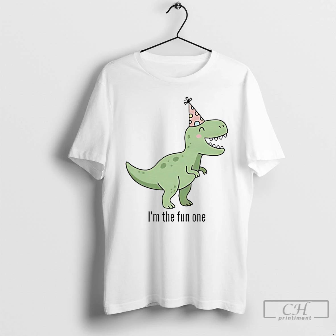 Classic Im The Fun One Dinosaur - Adult & Kids T-Shirts, Sweatshirts & Hoodies apparel design preview 1