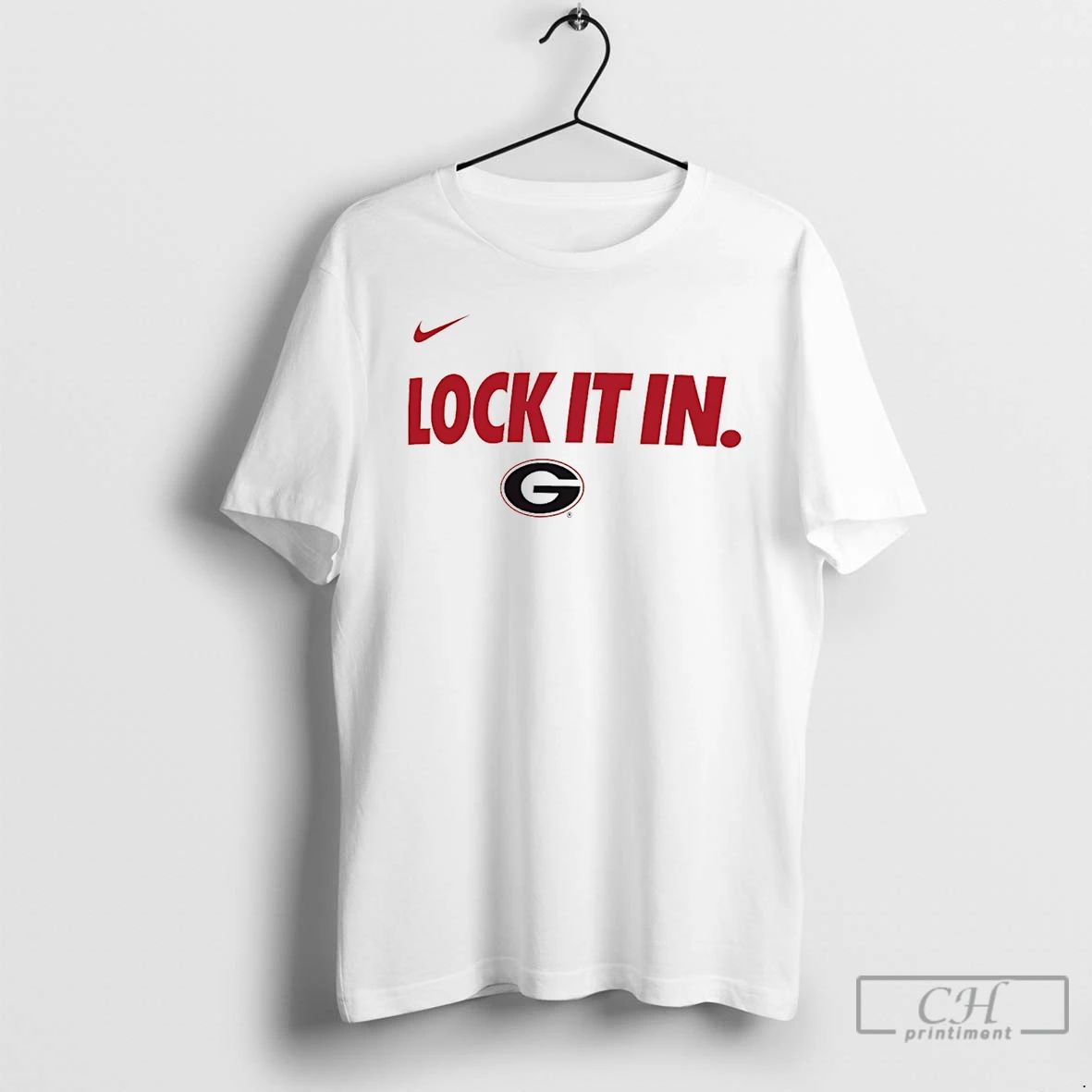 Classic Georgia Bulldogs Lock It In Logo - Adult & Kids T-Shirts, Sweatshirts & Hoodies apparel design preview 1