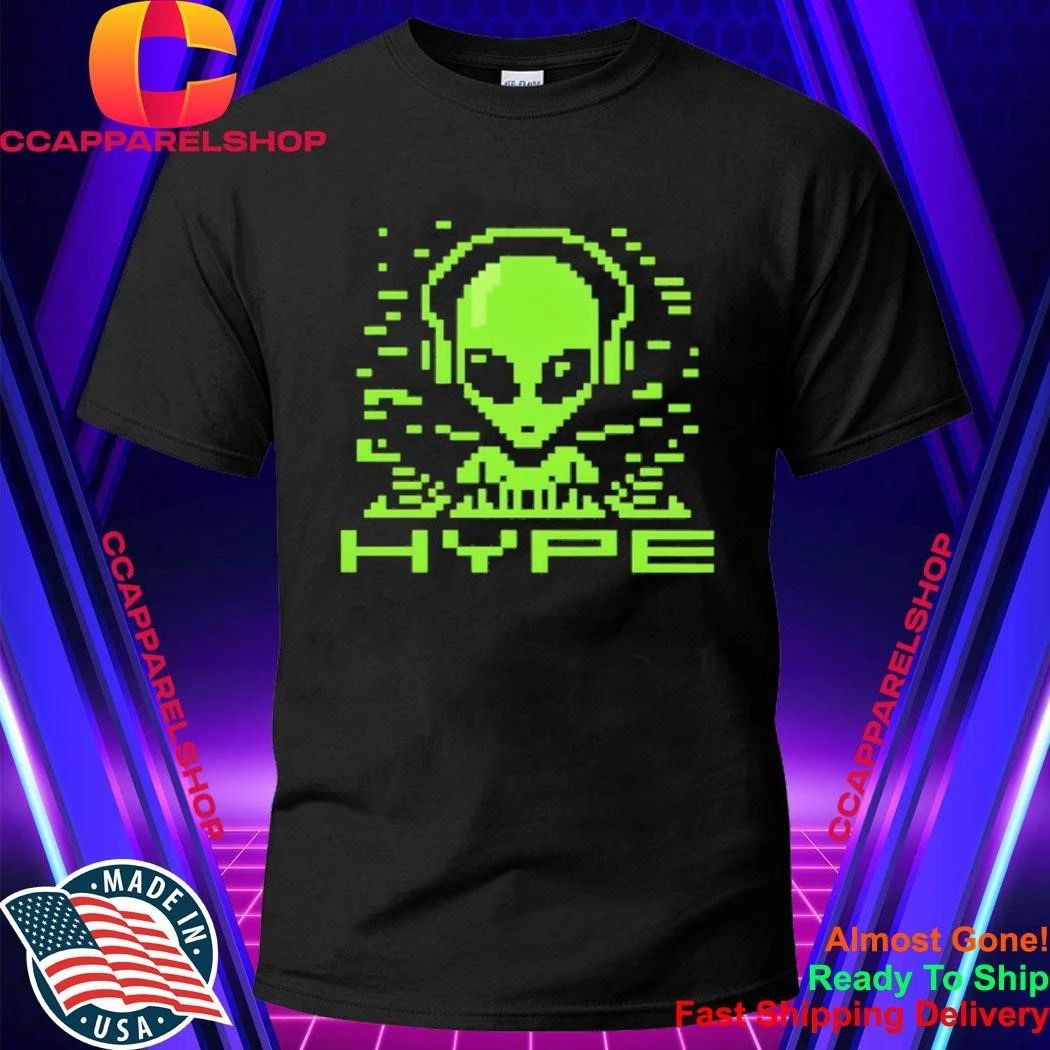 Hype Alien DJ - Adult & Kids T-Shirts, Sweatshirts & Hoodies apparel design preview 1