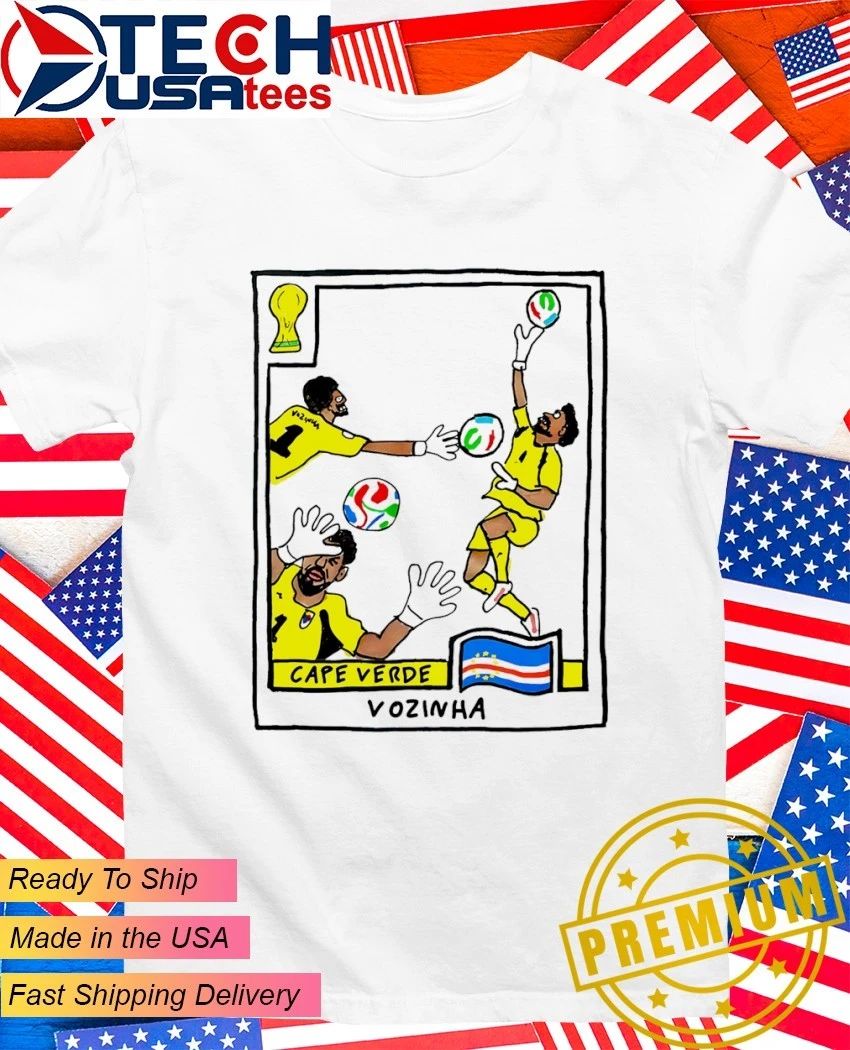 Cape Verde Goalkeeper Vozinha 2026 World Cup card - Adult & Kids T-Shirts, Sweatshirts & Hoodies apparel design preview 1