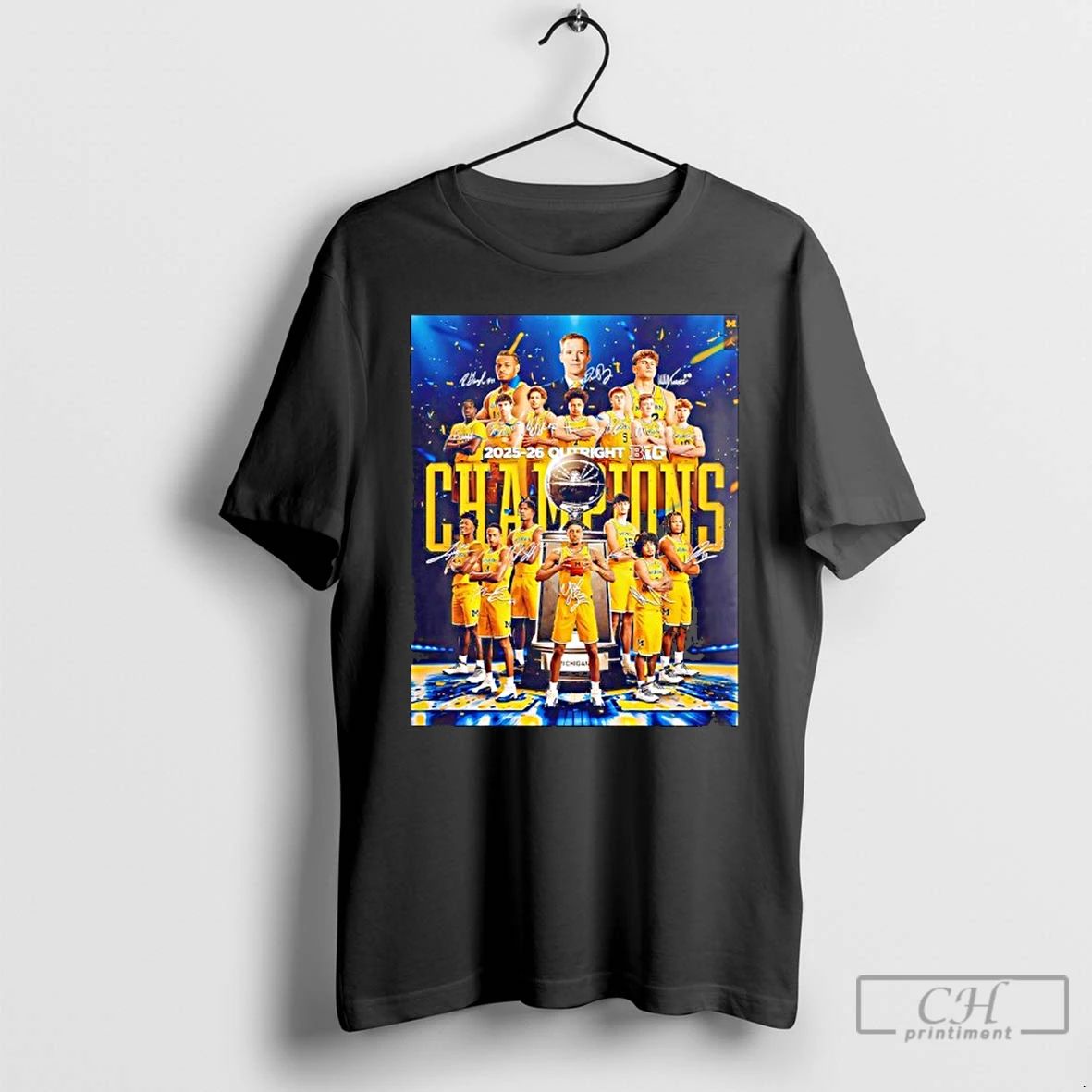 Classic Michigan Wolverines Mens Basketball 2025 2026 - Adult & Kids T-Shirts, Sweatshirts & Hoodies apparel design preview 1
