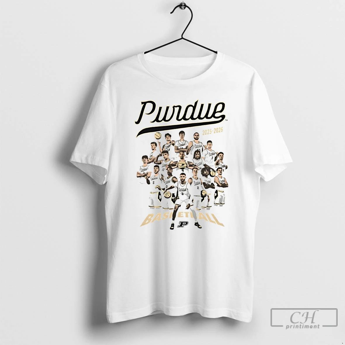 Classic Purdue Boilermakers Mens Basketball 2025 2026 - Adult & Kids T-Shirts, Sweatshirts & Hoodies apparel design preview 1