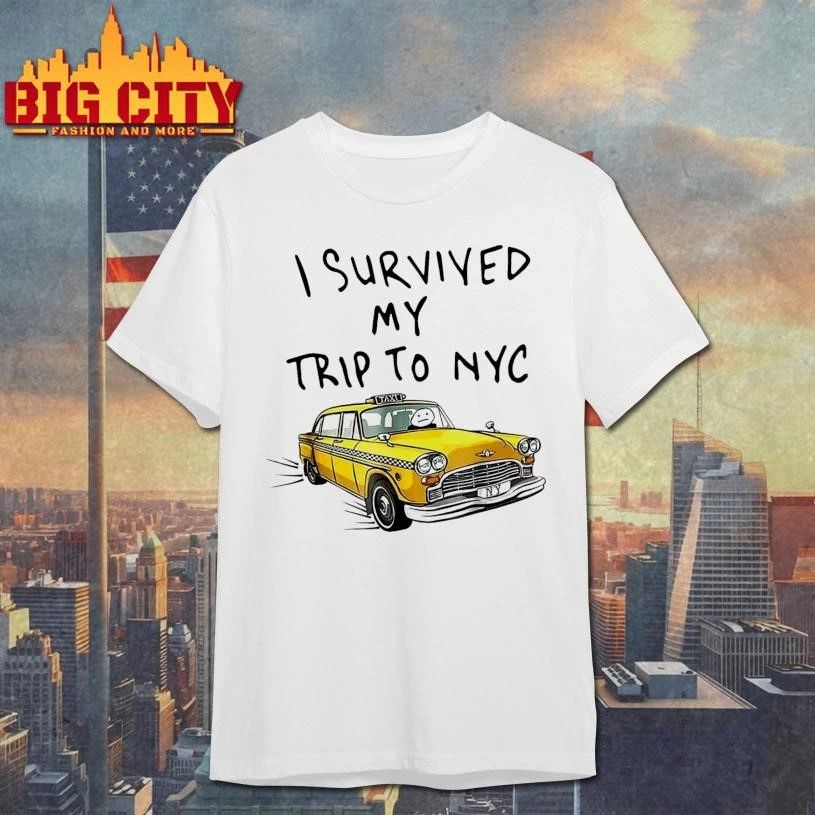 I Survived My Trip To NYC Funny Retro New York - Adult & Kids T-Shirts, Sweatshirts & Hoodies apparel design preview 1