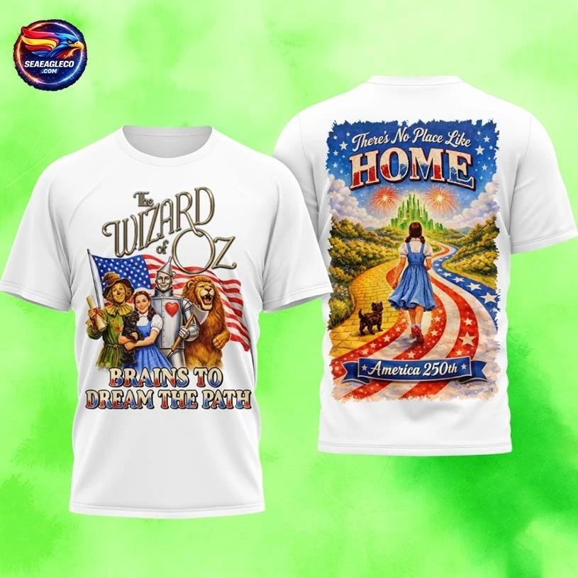 Wizard Of Oz America 250Th Anniversary Two Sided - Adult & Kids T-Shirts, Sweatshirts & Hoodies apparel design preview 1