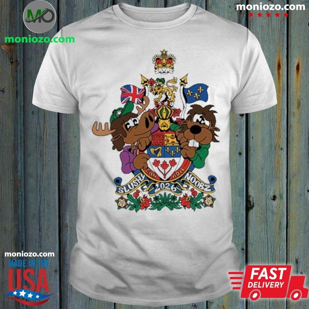 Slushy Noobz Canadian Crest - Adult & Kids T-Shirts, Sweatshirts & Hoodies apparel design preview 1