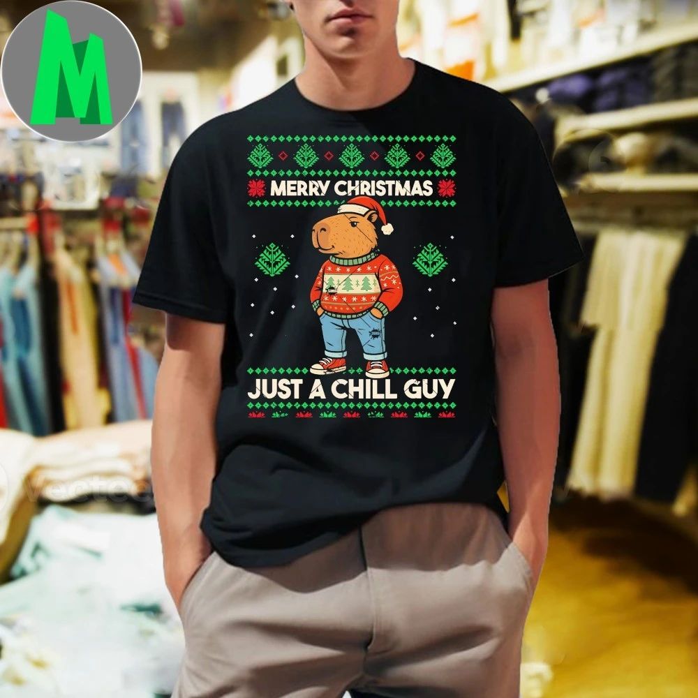 Capy This Is My Christmas Capybara Cappy Holidays - Adult & Kids T-Shirts, Sweatshirts & Hoodies apparel design preview 1